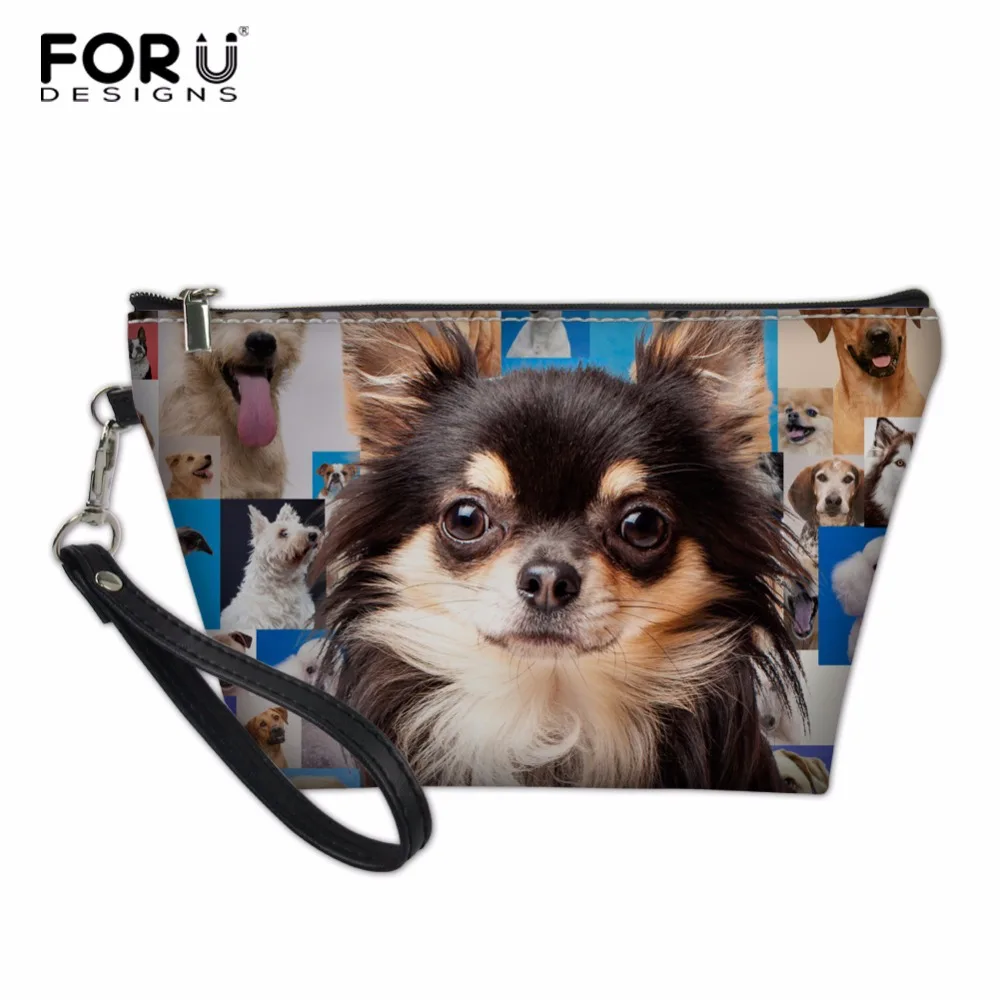 FORUDESIGNS Portable Cute Chihuahua Dog Women Cosmetic PU Makeup Bag Travel Organizer Small Cosmetics Make Up Bag For Women
FORUDESIGNS Portable Cute Chihuahua Dog Women Cosmetic PU Makeup Bag Travel Organizer Small Cosmetics Make Up Bag For Women