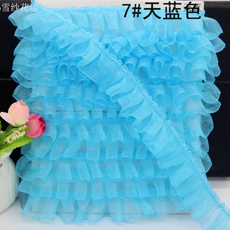 5meters high quality Fold lace fabric handmade rag doll DIY sewing material clothing wedding skirt party decoration accessories
5meters high quality Fold lace fabric handmade rag doll DIY sewing material clothing wedding skirt party decoration accessories