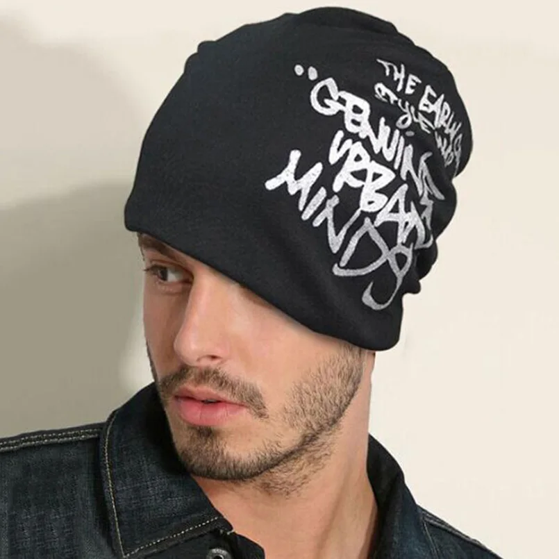 Мода письмо головы шапки унисекс Демисезонный тонкий Шапки Gorros Для мужчин женщин
