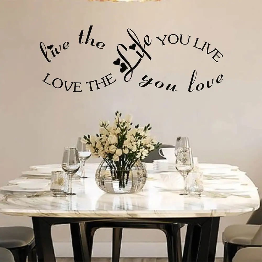 Live the life you love, Love the life you live Wall Quote Decal Life Inspirational Wall Lettering Decal Walll Decor 8121Q
Live the life you love, Love the life you live Wall Quote Decal Life Inspirational Wall Lettering Decal Walll Decor 8121Q
