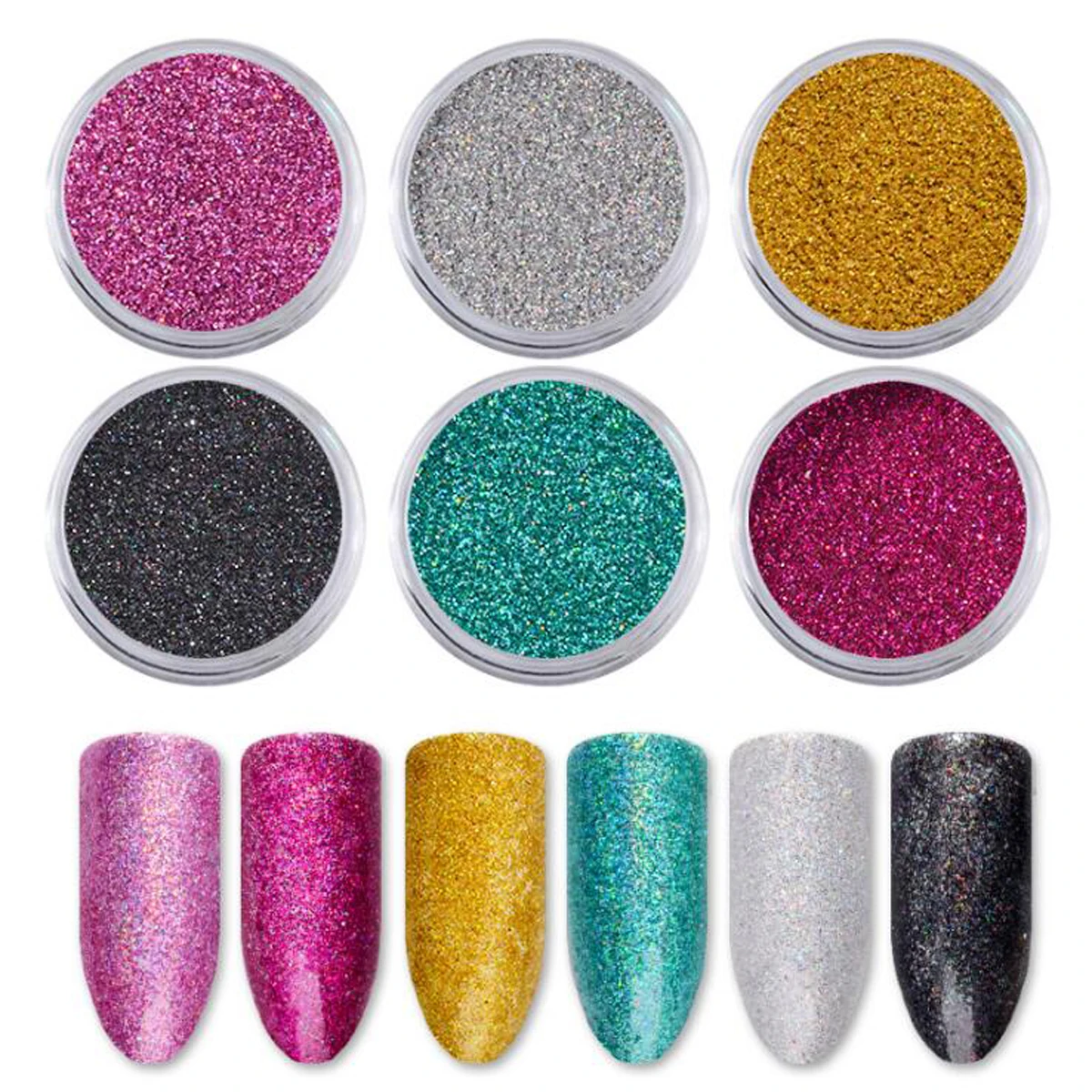 Hot Sell Nail Laser Glitter Sequins Symphony Nail Art Fine Powder Glitter Jewelry DIY Manicure Decorations 6box/set
Hot Sell Nail Laser Glitter Sequins Symphony Nail Art Fine Powder Glitter Jewelry DIY Manicure Decorations 6box/set