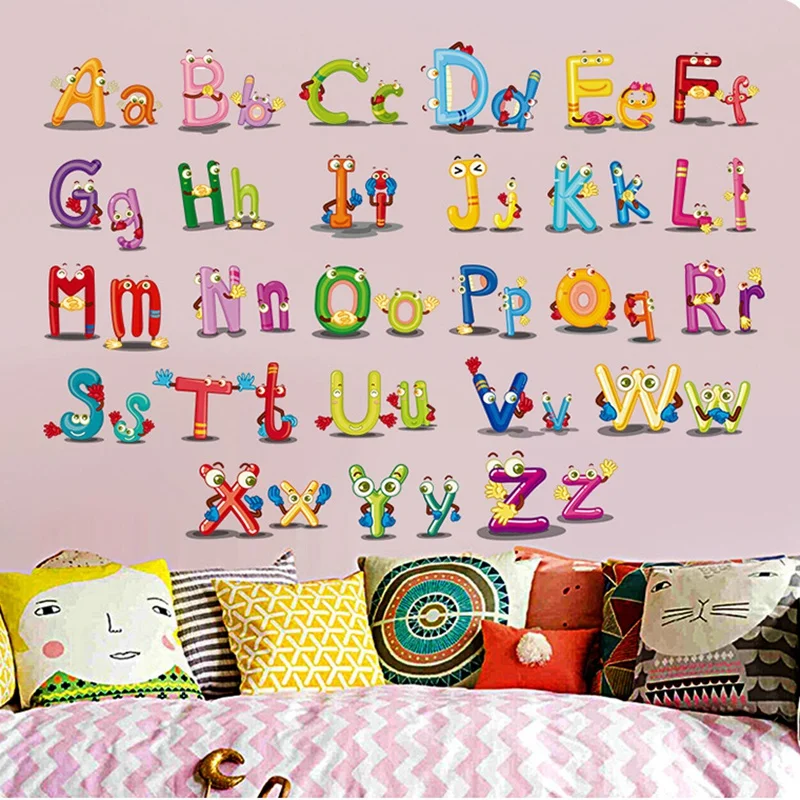 Creative Letter Wall stickers for children wallpaper home decor kids living room bedroom decoration accessories sticker mural
Creative Letter Wall stickers for children wallpaper home decor kids living room bedroom decoration accessories sticker mural