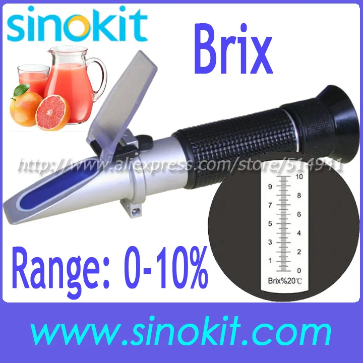 Free Shipping CE Certification 1-10% Sugar and Brix Refractometer RHB-10ATCBlack
Free Shipping CE Certification 1-10% Sugar and Brix Refractometer RHB-10ATCBlack