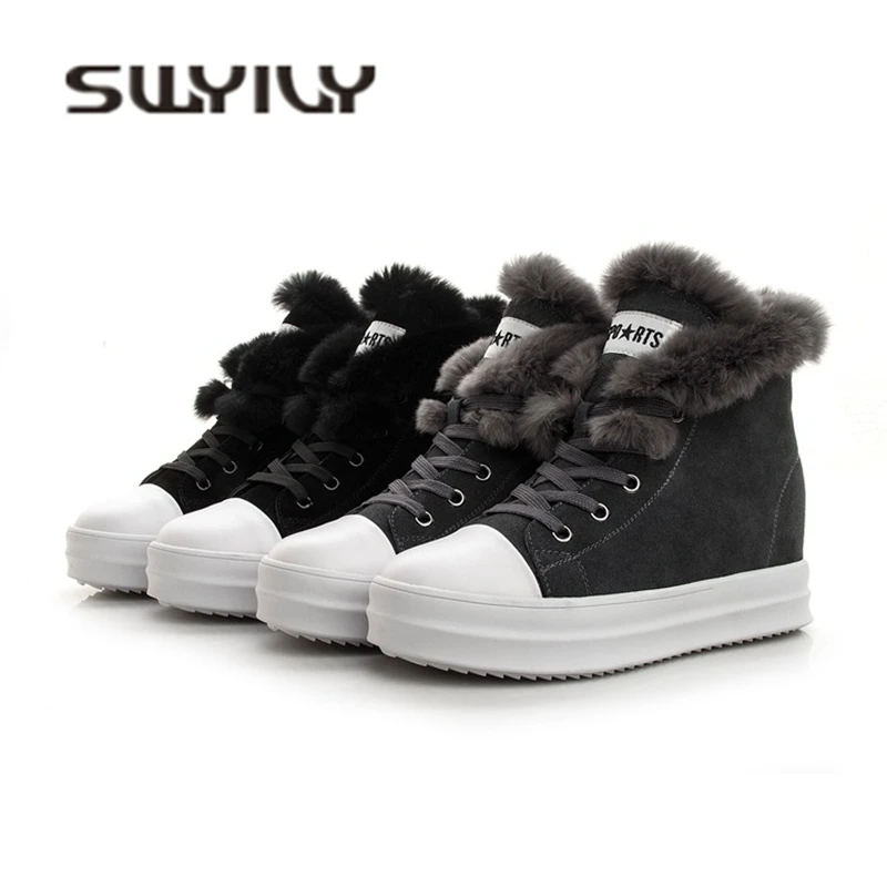 Женские высокие кроссовки SWYIVY из натуральной кожи, женская обувь 2019, зимняя теплая Повседневная обувь, женские кроссовки с бархатным кролич...
Женские высокие кроссовки SWYIVY из натуральной кожи, женская обувь 2019, зимняя теплая Повседневная обувь, женские кроссовки с бархатным кролич...