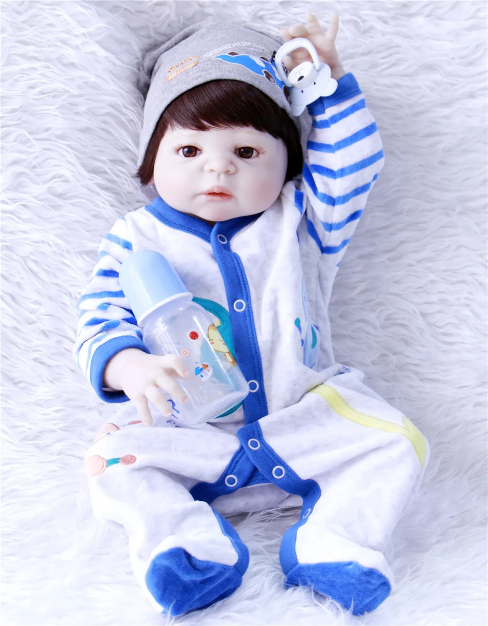 bebe 55cm reborn Full Body Silicone Reborn Baby Boy Doll Toys Play House Bathe Toy Newborn Baby Birthday Gift Christmas Present
bebe 55cm reborn Full Body Silicone Reborn Baby Boy Doll Toys Play House Bathe Toy Newborn Baby Birthday Gift Christmas Present