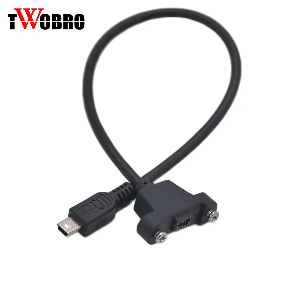 10 шт. 30 см 50 панель тип крепления мини USB 5Pin папа к женскому Удлинительный Кабель