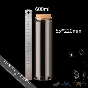 2 шт./лот 65x220 мм 600 мл пустые стеклянные бутылки с пробкой, бутылки для ароматизированного чая «сделай сам», прозрачные бутылки из боросилика...
2 шт./лот 65x220 мм 600 мл пустые стеклянные бутылки с пробкой, бутылки для ароматизированного чая «сделай сам», прозрачные бутылки из боросилика...