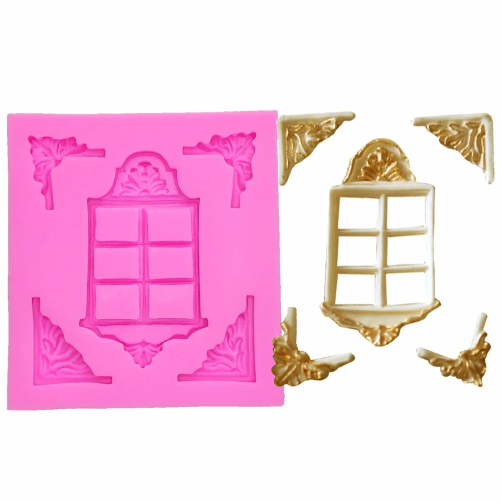 Sugarcraft Window Silicone mold fondant mold cake decorating tools chocolate gumpaste mold silikon form T1121
Sugarcraft Window Silicone mold fondant mold cake decorating tools chocolate gumpaste mold silikon form T1121