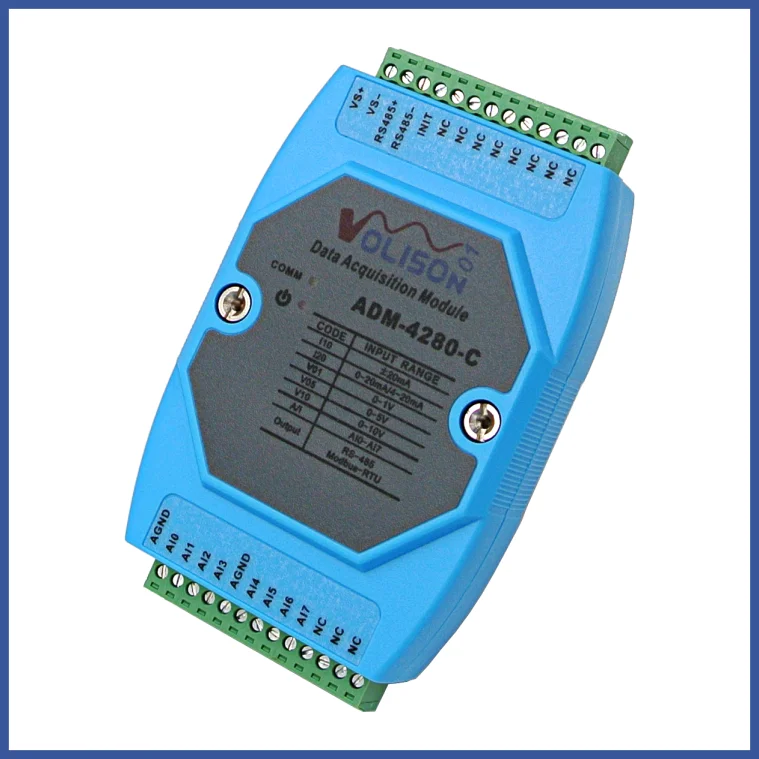 8AI 8-канальный ток аналоговый модуль контроля сигнала сбора данных RS485 Modbus связи
8AI 8-канальный ток аналоговый модуль контроля сигнала сбора данных RS485 Modbus связи