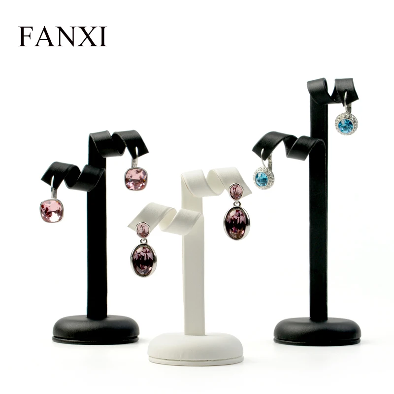 FANXI Handmade Black White PU Leather Fashion Jewelry Stand Set New Hotsale Holder Rack T bar Earring Display Stand Jewelry Rack
FANXI Handmade Black White PU Leather Fashion Jewelry Stand Set New Hotsale Holder Rack T bar Earring Display Stand Jewelry Rack
