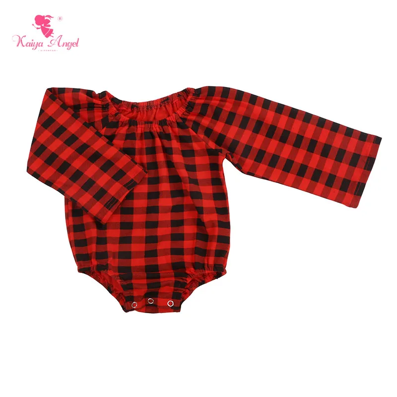 Kaiya Angel Christmas Red Black Lattice Girl Boy Clothing Cotton Long Sleeve Autumn Winter Bodysuit Newborn Factory wholesale
Kaiya Angel Christmas Red Black Lattice Girl Boy Clothing Cotton Long Sleeve Autumn Winter Bodysuit Newborn Factory wholesale
