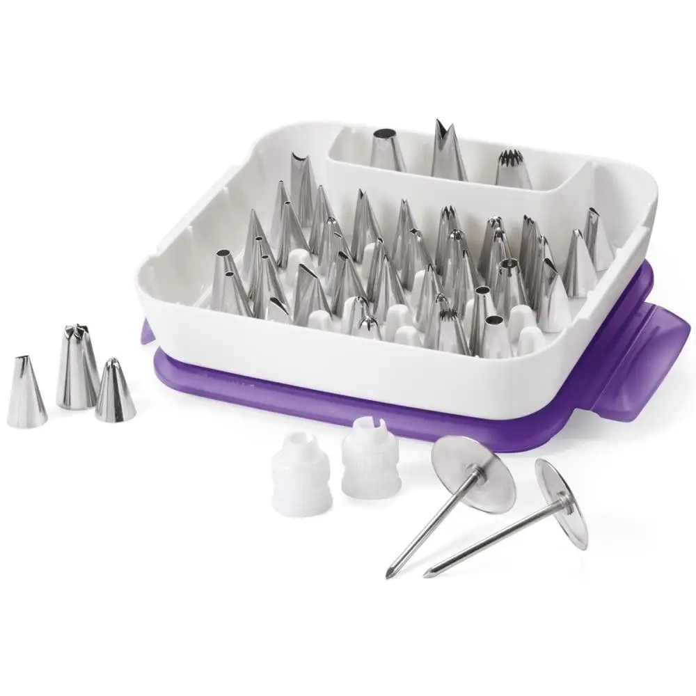 Wilton Master Decorating Tip Set, 55-Piece decorating tips with Organizer Box, Cake Decorating Supplies
Wilton Master Decorating Tip Set, 55-Piece decorating tips with Organizer Box, Cake Decorating Supplies