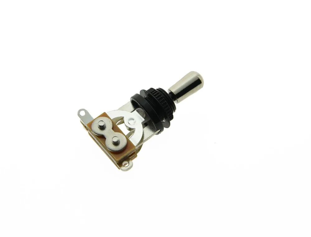 KAISH Black LP 3 Way Guitar Toggle Switch w/ Nickel/Black/Gold Metal Tip fits LP SG
KAISH Black LP 3 Way Guitar Toggle Switch w/ Nickel/Black/Gold Metal Tip fits LP SG