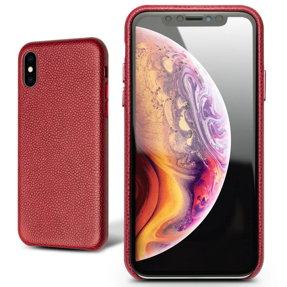 QIALINO Luxury Genuine Leather Cover for Apple iphone X/XS 5.8 inches Stylish Ultra Light Back Cover for iPhone XS MAX 6.5 inch
QIALINO Luxury Genuine Leather Cover for Apple iphone X/XS 5.8 inches Stylish Ultra Light Back Cover for iPhone XS MAX 6.5 inch