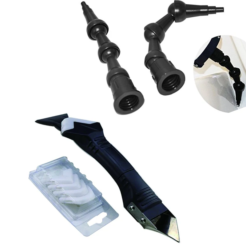 Free Shipping 2pcs 360 Angle Rotating Bent Nozzle and 1set 3 in 1 Caulking Tool Caulk Finisher and Stainless Steel Blade Remover
Free Shipping 2pcs 360 Angle Rotating Bent Nozzle and 1set 3 in 1 Caulking Tool Caulk Finisher and Stainless Steel Blade Remover