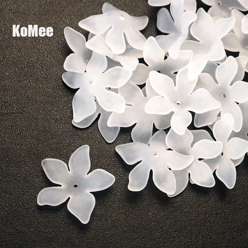 500pcs White 27mm Transparent Acrylic Frosted Flower Beads Caps For DIY Craft Jewelry Making Findings Accessories Supplies
500pcs White 27mm Transparent Acrylic Frosted Flower Beads Caps For DIY Craft Jewelry Making Findings Accessories Supplies