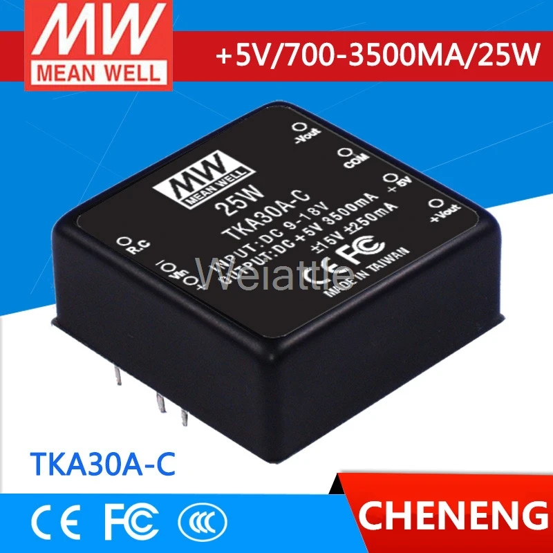 MEAN WELL оригинальный TKA30A-C 5В 3500ма meanwell TKA30 5В 25Вт DC-DC тройной выходной преобразователь
MEAN WELL оригинальный TKA30A-C 5В 3500ма meanwell TKA30 5В 25Вт DC-DC тройной выходной преобразователь