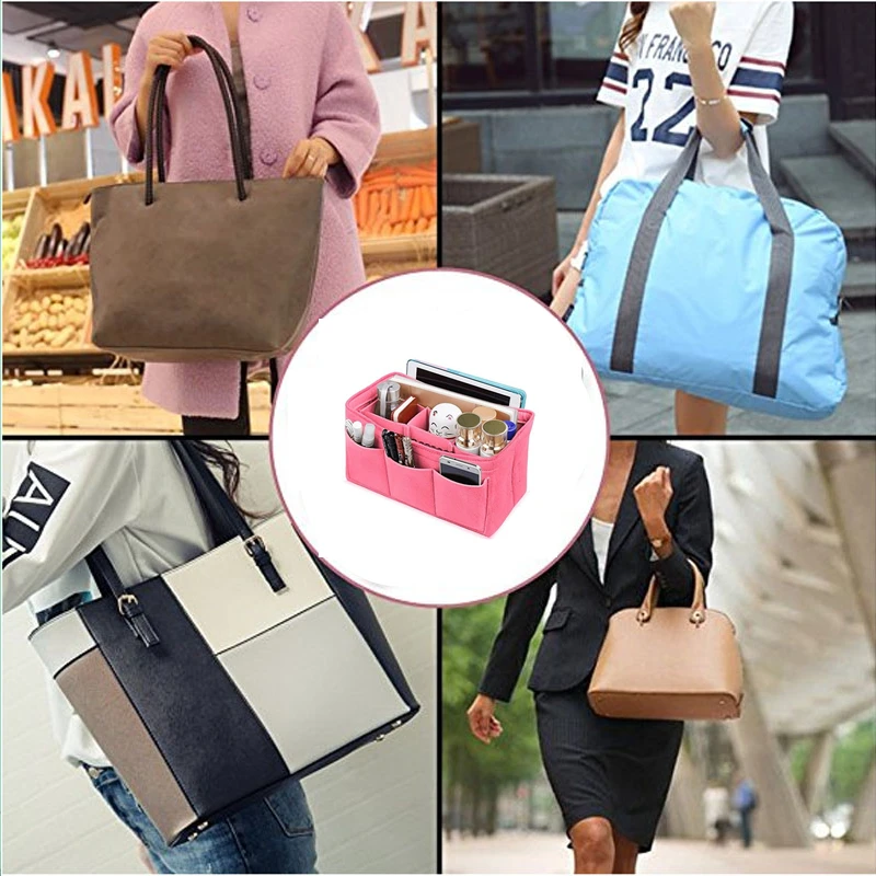 RUPUTIN Felt Cloth Makeup Bag Organizer Insert Bag Women Travel Cosmetic Storage Bags Girl Toiletry Liner Multi-pocket Mummy Bag
RUPUTIN Felt Cloth Makeup Bag Organizer Insert Bag Women Travel Cosmetic Storage Bags Girl Toiletry Liner Multi-pocket Mummy Bag