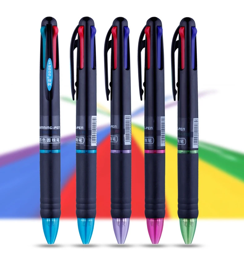 1 PCS Creative New 4 Ink Color Creative Ball-Point Pen Ballpoint Pen Office Business Ball Pen Student Gift Pen
1 PCS Creative New 4 Ink Color Creative Ball-Point Pen Ballpoint Pen Office Business Ball Pen Student Gift Pen