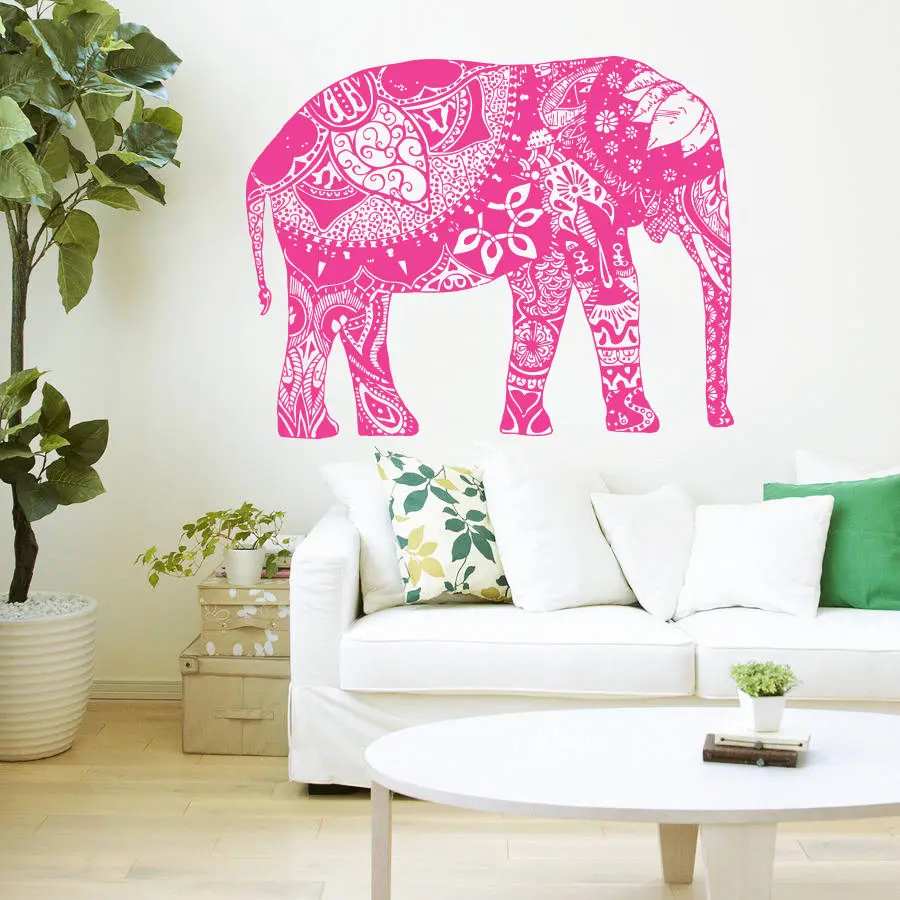 Wall Decal Vinyl Sticker Indian Elephant Floral Patterns Tribal Yoga Om Art Decals Om Flowers Wall Sticker Home decor D232
Wall Decal Vinyl Sticker Indian Elephant Floral Patterns Tribal Yoga Om Art Decals Om Flowers Wall Sticker Home decor D232