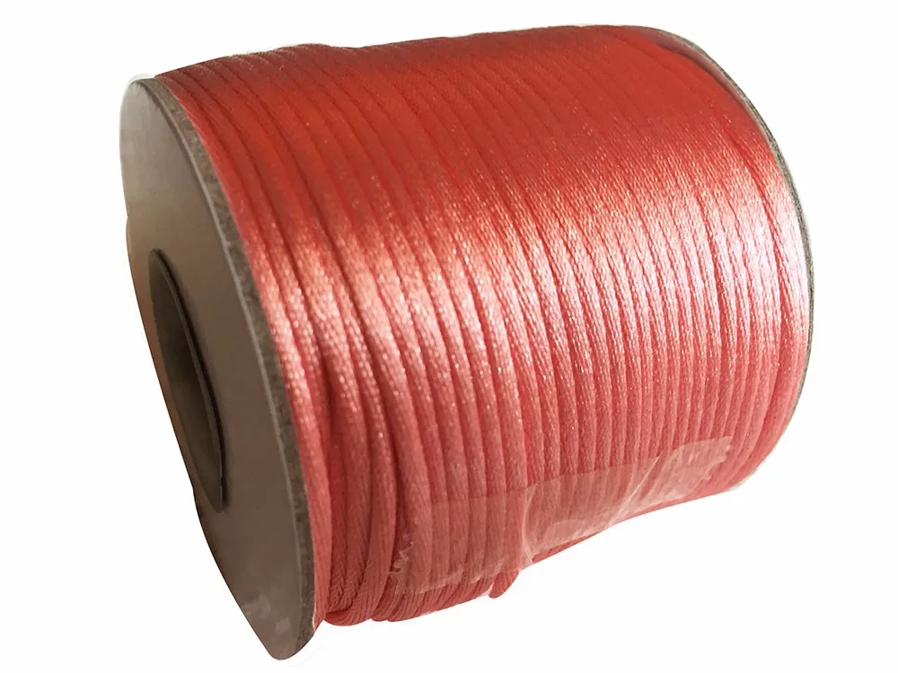 1.5mm Coral Pink Rattail Satin Nylon Cord Chinese Knot Beading Cord+Macrame Rope Bracelet Cords Accessories 80m/roll
1.5mm Coral Pink Rattail Satin Nylon Cord Chinese Knot Beading Cord+Macrame Rope Bracelet Cords Accessories 80m/roll