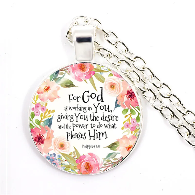 Philippians 2:13 For God Is Working In You Bible Verses Nursery Verse Necklace Fashion Jewelry Religion Pendant Christian
Philippians 2:13 For God Is Working In You Bible Verses Nursery Verse Necklace Fashion Jewelry Religion Pendant Christian