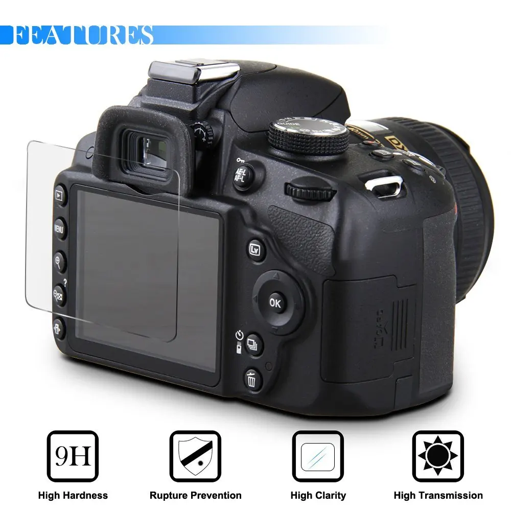 2 упаковки 9H закаленное стекло для ЖК экрана Nikon Z50 Z7 Z6 Z7II Z6II D3500 D3400 CoolPix P900 B700 B600 P600