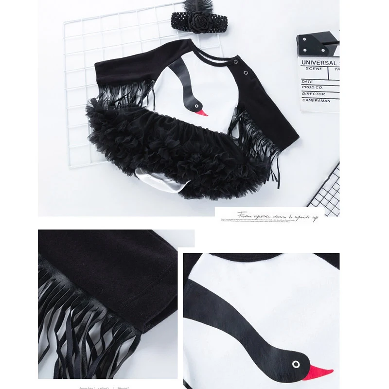 Black Swan Baby Girls Princess Clothes Set Lovely Princess Dress+Headband 3Pcs Kids Girl Clothing Party Dress Kids Girl Vestidos
Black Swan Baby Girls Princess Clothes Set Lovely Princess Dress+Headband 3Pcs Kids Girl Clothing Party Dress Kids Girl Vestidos