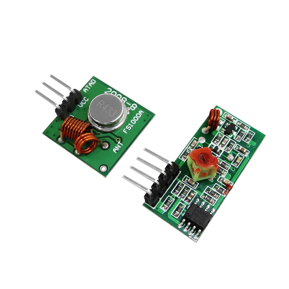 1pair RF wireless receiver module & transmitter module board for super regeneration 315/433MHZ DC5V (ASK /OOK)
1pair RF wireless receiver module & transmitter module board for super regeneration 315/433MHZ DC5V (ASK /OOK)