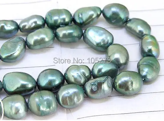 Pearl Jewelry One Full Strand Luster Flat Rice Pure Dark Green Freshwater Pearl 8mm-10mm About 15.5inch Strand
Pearl Jewelry One Full Strand Luster Flat Rice Pure Dark Green Freshwater Pearl 8mm-10mm About 15.5inch Strand