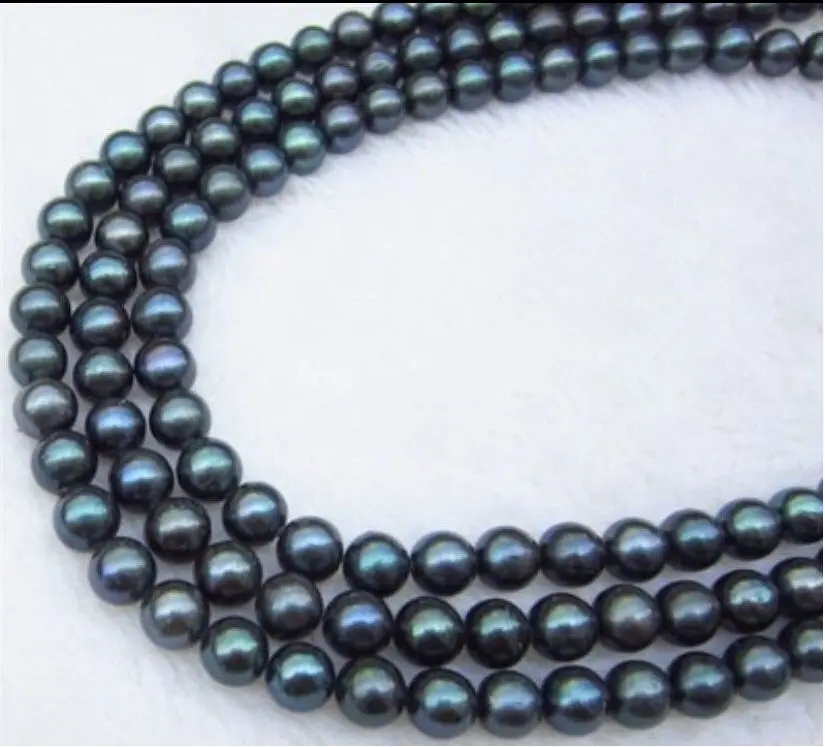 Фото Натуральный AA + 9 10 мм черный жемчуг TAHITIAN ожерелье 50 дюймов 14KGP r|tahitian pearl necklace|necklace