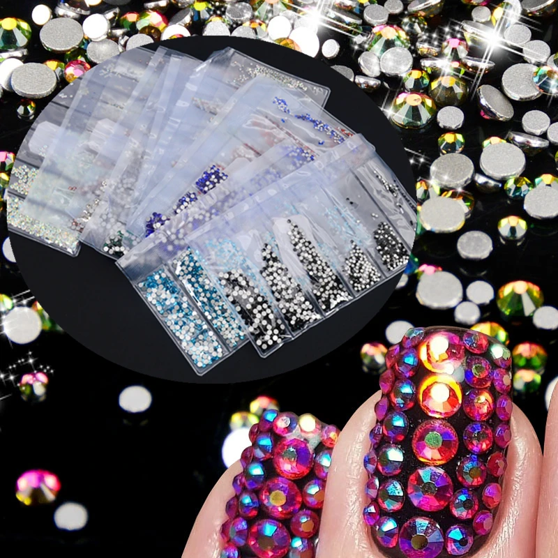 Nail Rhinestone 10 Colors 1680pcs Mixed 6 Sizes ss3-ss10 Nail Art Decoration Flatback Glass Stones Shiny Gems DIY Gems
Nail Rhinestone 10 Colors 1680pcs Mixed 6 Sizes ss3-ss10 Nail Art Decoration Flatback Glass Stones Shiny Gems DIY Gems