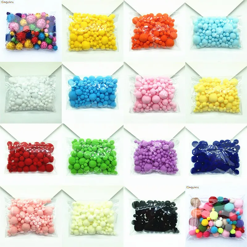 20g Mix Size Mulit Colors Pompom Fur Craft DIY Soft Pom Poms Wedding Decoration/Sewing On Cloth Accessories from 8mm to 30mm
20g Mix Size Mulit Colors Pompom Fur Craft DIY Soft Pom Poms Wedding Decoration/Sewing On Cloth Accessories from 8mm to 30mm