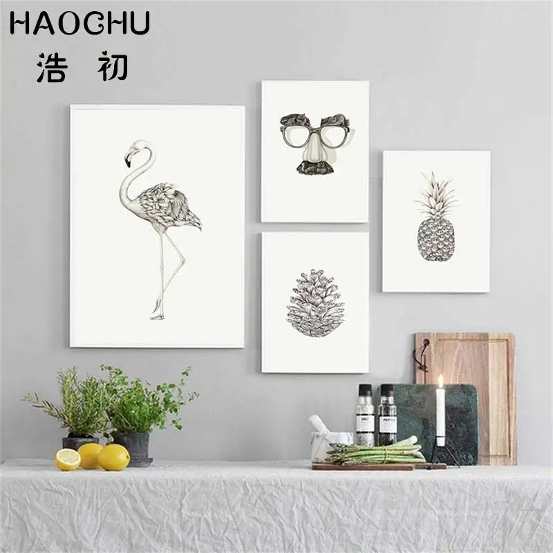 HAOCHU Animal Fruit Art Ink Print Poster Simple Nordic Wall Pictures Canvas For Living Room Home Decor Classical Painting
HAOCHU Animal Fruit Art Ink Print Poster Simple Nordic Wall Pictures Canvas For Living Room Home Decor Classical Painting