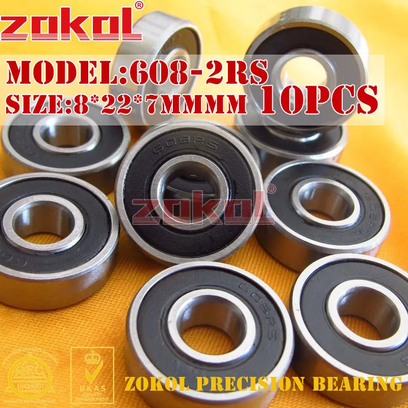 Подшипник zokol 10 шт. 608-2RS 608 2RS 180018 миниатюрный глубокий шаровой подшипник 8*22*7 мм
Подшипник zokol 10 шт. 608-2RS 608 2RS 180018 миниатюрный глубокий шаровой подшипник 8*22*7 мм