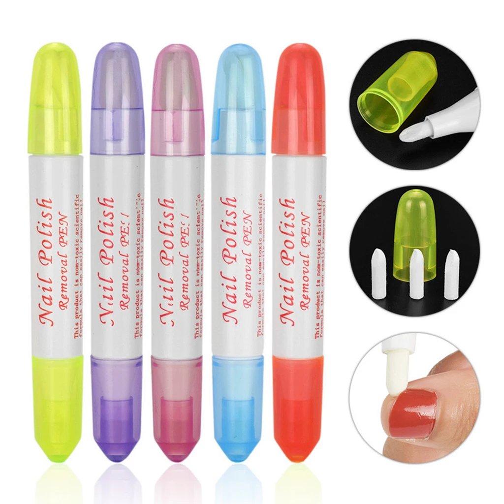 5-Counted Nail Art Corrector Pen Edge Cleanser Gel Polish Remover Oblique Pen Head Manicure Cleaning Tools, Mixed Colors
5-Counted Nail Art Corrector Pen Edge Cleanser Gel Polish Remover Oblique Pen Head Manicure Cleaning Tools, Mixed Colors
