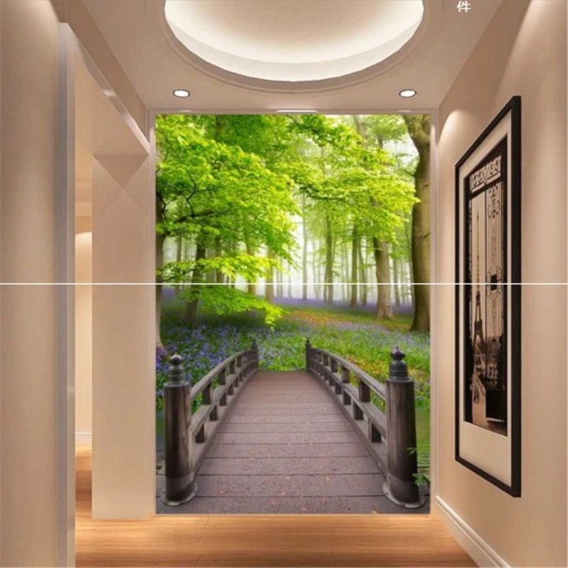 beibehang Large custom wallpapers wood bridge woods landscape 3d entrance background wall papel de parede infantil menina
beibehang Large custom wallpapers wood bridge woods landscape 3d entrance background wall papel de parede infantil menina