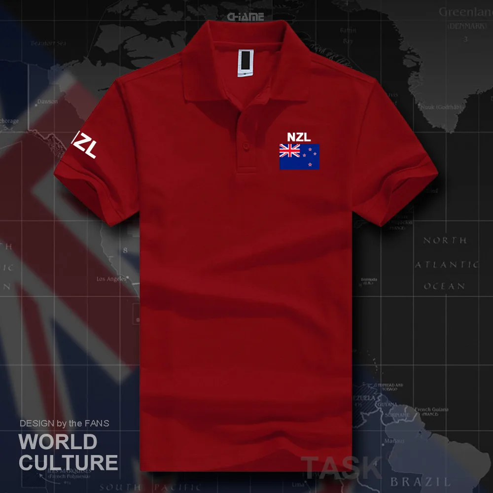 

Рубашка-поло Zealander Новая Зеландия, мужские рубашки с коротким рукавом, белые брендовые рубашки с принтом для страны, 2017 хлопок, флаг национальной команды, новая мода, NZ