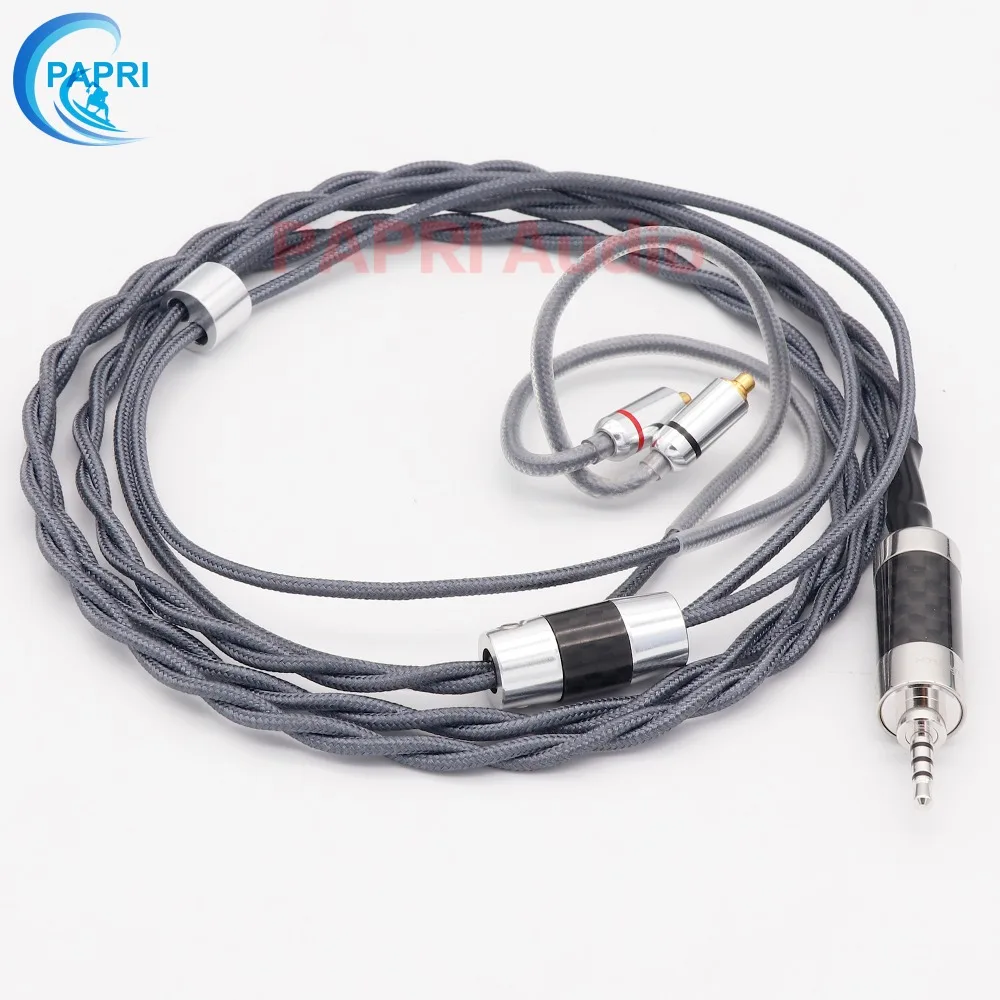 PAPRI 2.5/3.5mm/4.4mm 4N OCC Silver+Gold Plated(5Mil) Balanced Earphone Cable For Most MMCX 0.78mm Headphone DIY Upgrade Cables
PAPRI 2.5/3.5mm/4.4mm 4N OCC Silver+Gold Plated(5Mil) Balanced Earphone Cable For Most MMCX 0.78mm Headphone DIY Upgrade Cables