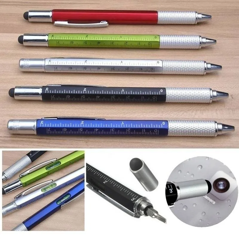 Multi-function Screwdriver Pen Tool Ballpoint Pen Touch Screen Screwdriver Ruler Spirit Level Hand Tools
Multi-function Screwdriver Pen Tool Ballpoint Pen Touch Screen Screwdriver Ruler Spirit Level Hand Tools