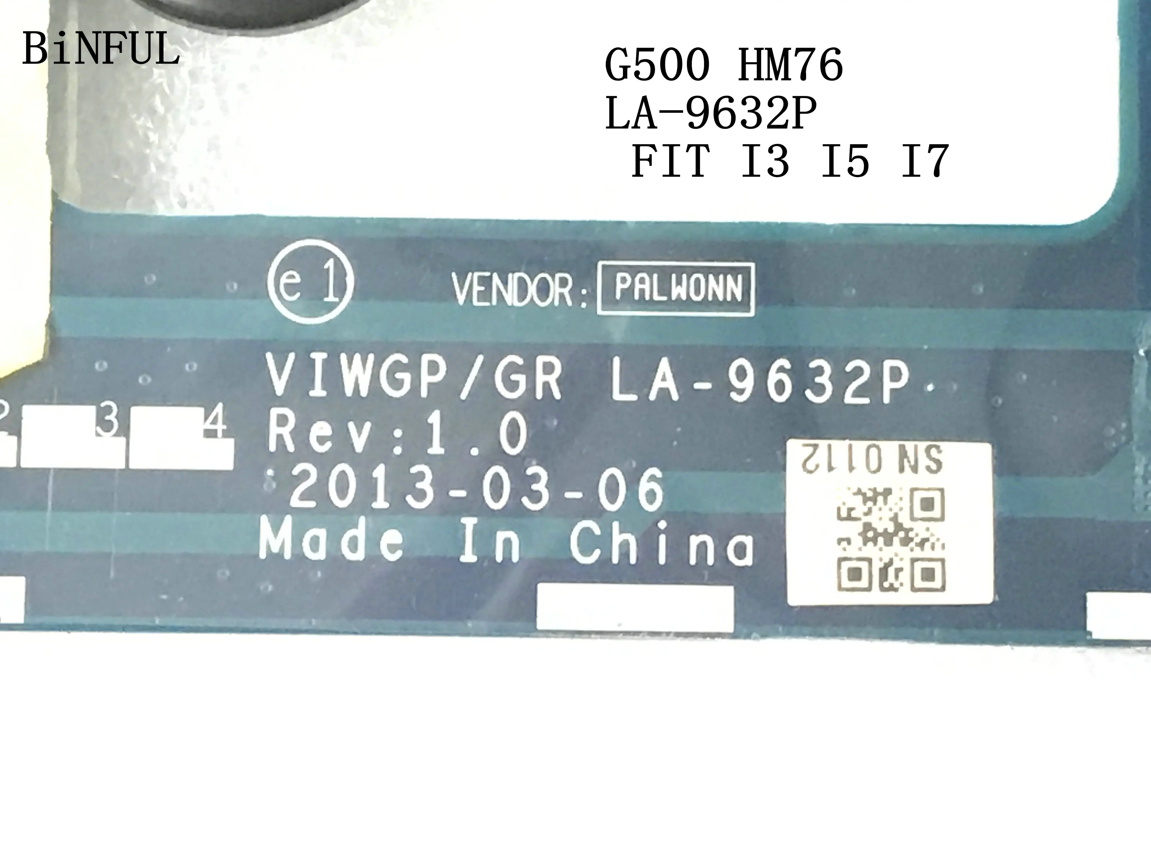 Быстрая доставка. Материнская плата VIWGP/GR LA-9632P для ноутбука LENOVO G500 SLJ8E HM76 (подходит