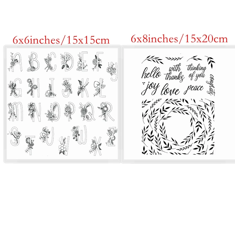 Flower Alphabets Foliage Frame Pattern Transparent Clear Silicone Stamp/Seal for DIY scrapbooking/photo album Decor Stencil
Flower Alphabets Foliage Frame Pattern Transparent Clear Silicone Stamp/Seal for DIY scrapbooking/photo album Decor Stencil