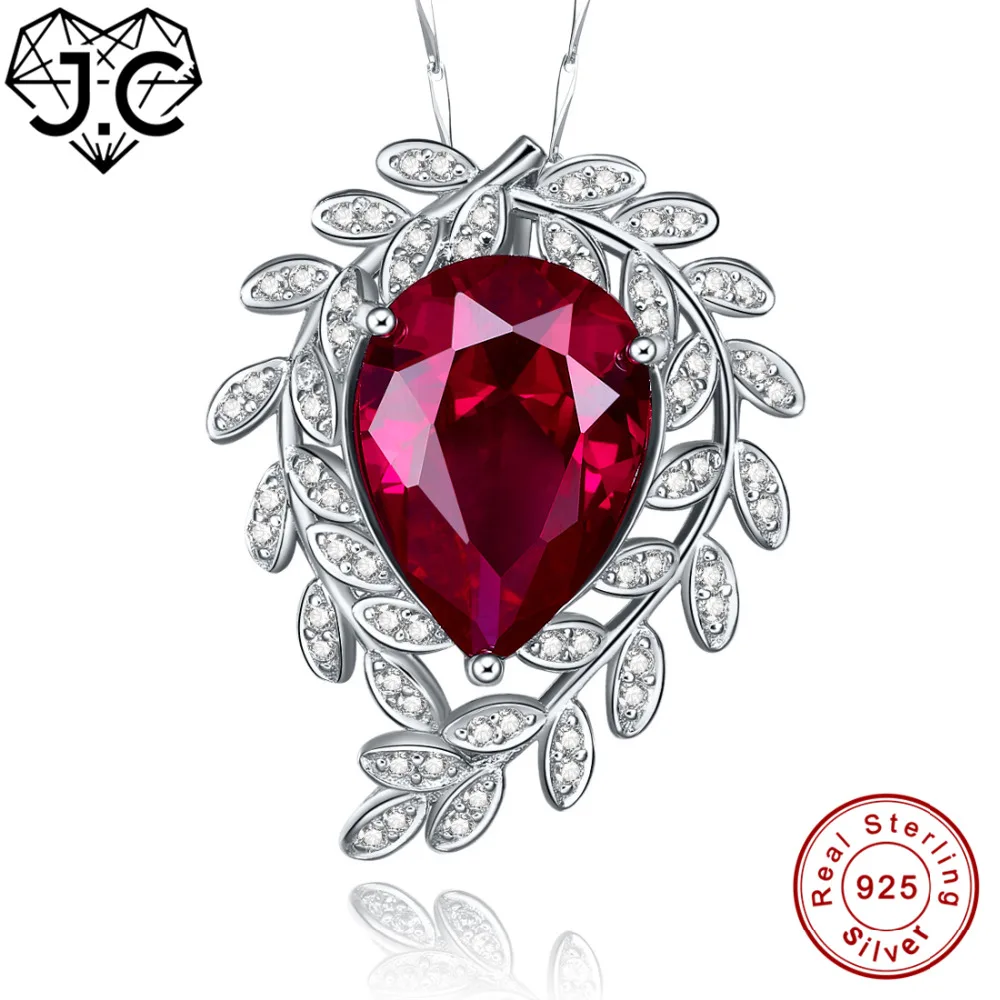 J.C for Women Girl Excellent Water Drop Shaped Ruby White Topaz Necklace Solid 925 Sterling Silver Pendant Fine Jewelry
J.C for Women Girl Excellent Water Drop Shaped Ruby White Topaz Necklace Solid 925 Sterling Silver Pendant Fine Jewelry