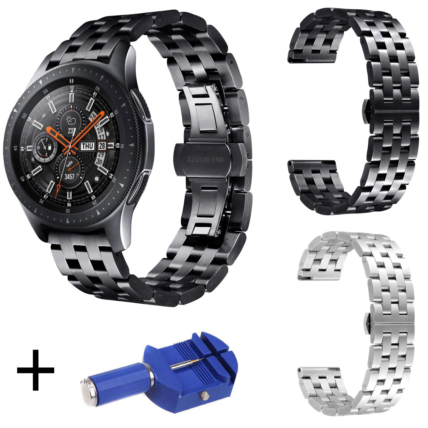 Stainless Steel Watchband for Samsung Galaxy Watch 46mm SM-R800 Replacement Band Wrist Strap Wristband for Galaxy Watch 42mm
Stainless Steel Watchband for Samsung Galaxy Watch 46mm SM-R800 Replacement Band Wrist Strap Wristband for Galaxy Watch 42mm