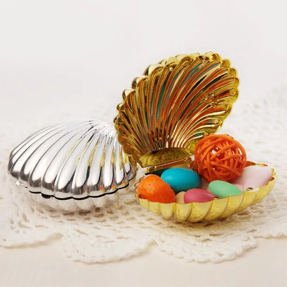 Shell Shape Jewelry Box Wedding Favors Gift Birthday Party Baby Shower Decoration Supplies Gift Box Gold/Silver
Shell Shape Jewelry Box Wedding Favors Gift Birthday Party Baby Shower Decoration Supplies Gift Box Gold/Silver