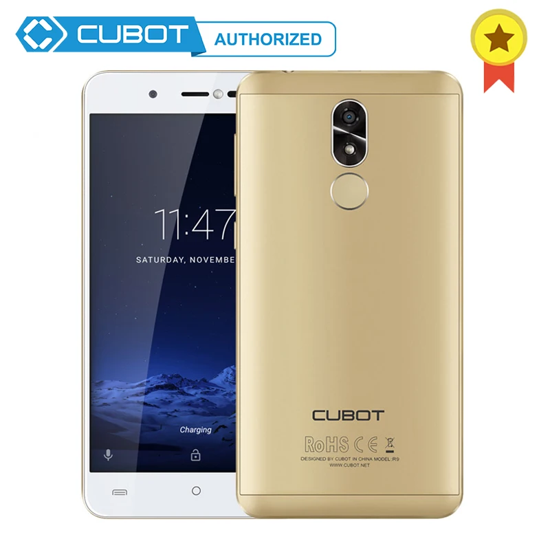 Оригинал Cubot R9 Android 7 0 mt6580 четыре ядра 1 3 ГГц 13.0MP телефон 5 ''ips HD 2 ГБ Оперативная