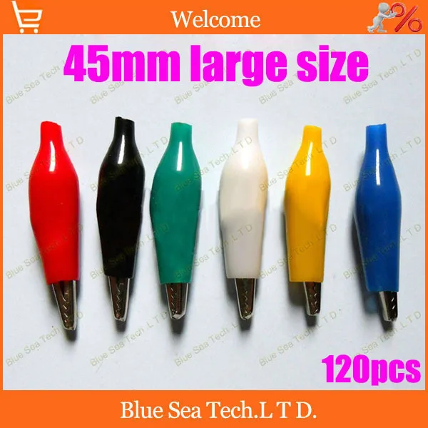 Free Shipping 120pcs 45mm Black,Red,Green,Yellow,White,Blue Test Clip,Replacement Wire Clip,test clip
Free Shipping 120pcs 45mm Black,Red,Green,Yellow,White,Blue Test Clip,Replacement Wire Clip,test clip