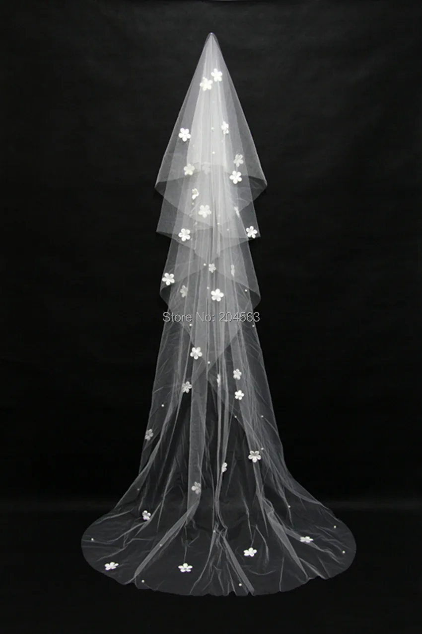 New One-Layer Wedding Veil with Flowers and Beads Veil for Bride 3 Meters Long Veil
New One-Layer Wedding Veil with Flowers and Beads Veil for Bride 3 Meters Long Veil