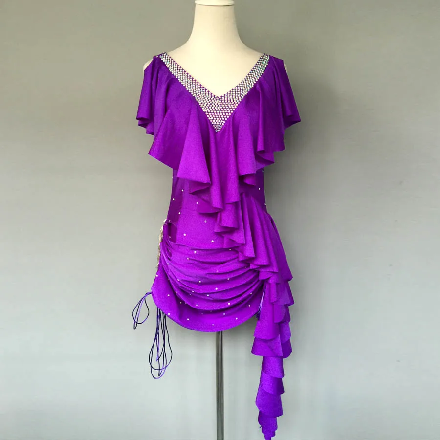 New style latin dance costume sexy spandex stones latin dance dress for women latin dance competition dresses A44 S-4XL
New style latin dance costume sexy spandex stones latin dance dress for women latin dance competition dresses A44 S-4XL