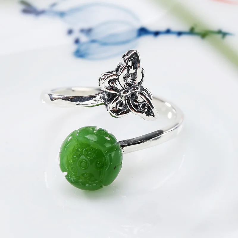 2019 Anel Feminino New Fashion S925 Sterling Antique And Tian Biyu Mosaic Butterfly Lady High-end Open Ring Rings Wholesale
2019 Anel Feminino New Fashion S925 Sterling Antique And Tian Biyu Mosaic Butterfly Lady High-end Open Ring Rings Wholesale
